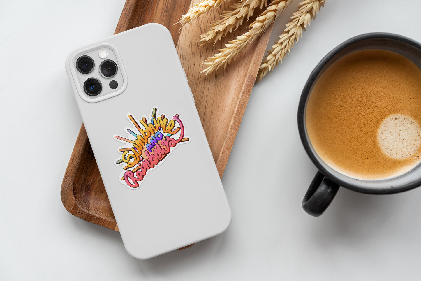 Sunshine & Rainbows - Laptop & Mobile Stickers