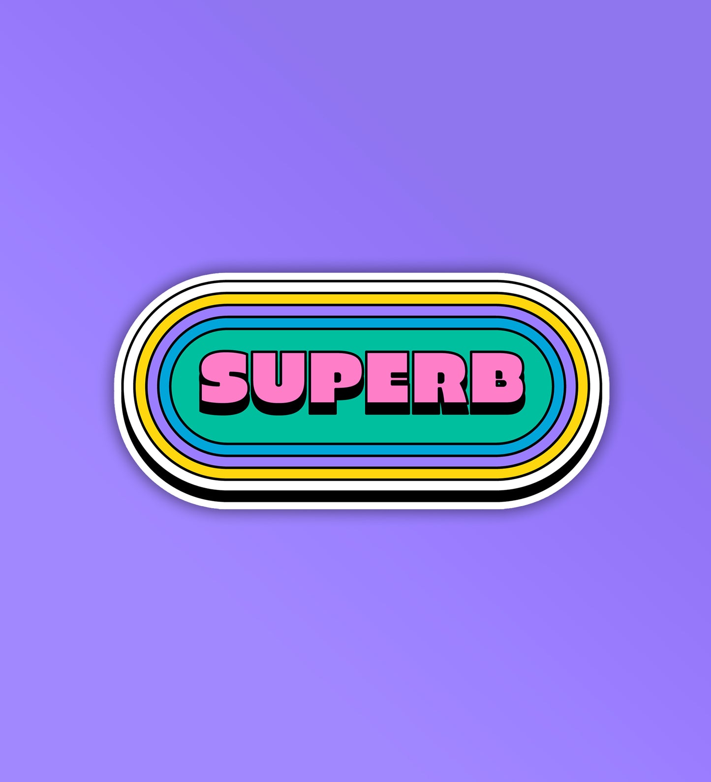 Superb | Laptop - Mobile Sticker
