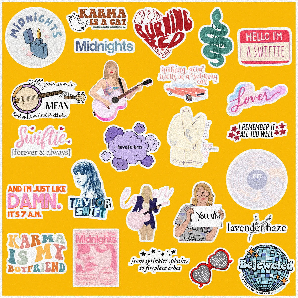 Taylor Swift Sticker Pack of 50
