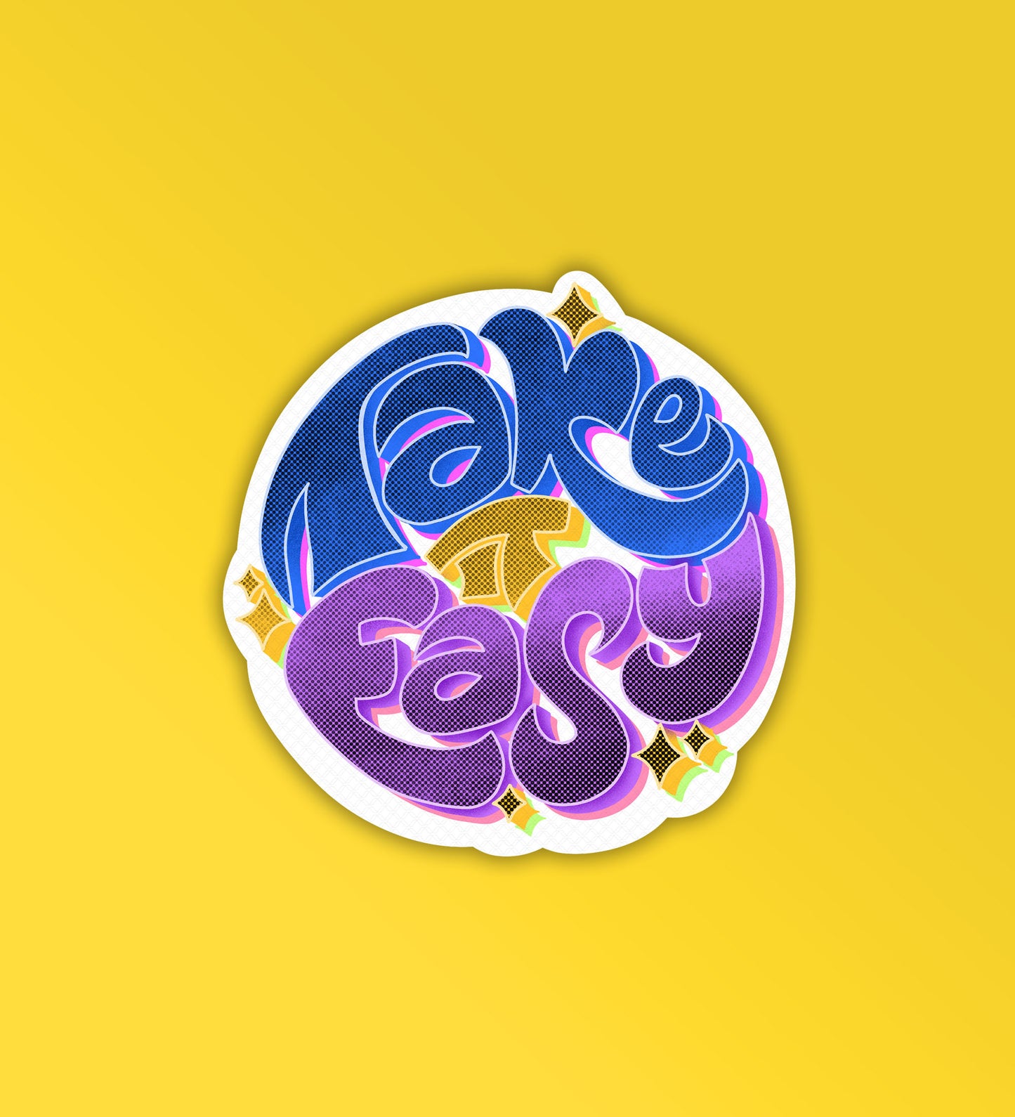 Take It Easy - Laptop & Mobile Stickers