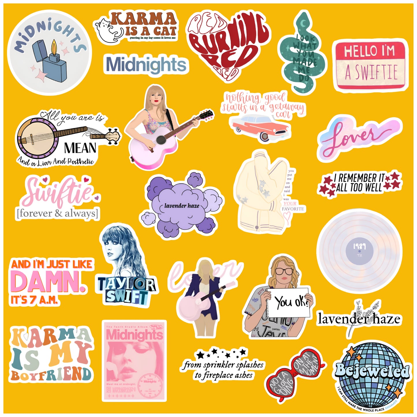 Taylor Swift Sticker Pack of 50