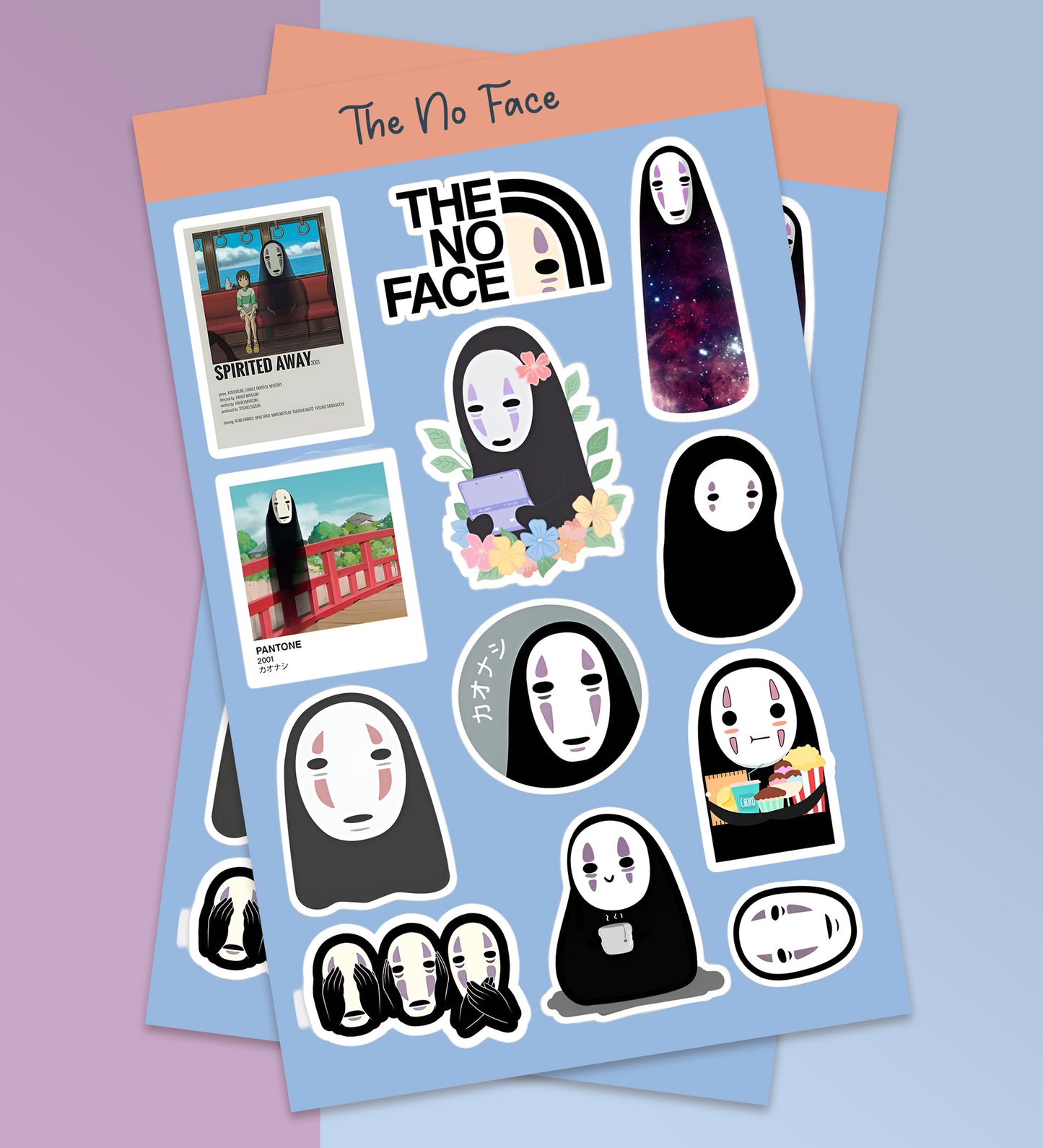 The No Face - Spirited Away Sticker Sheet
