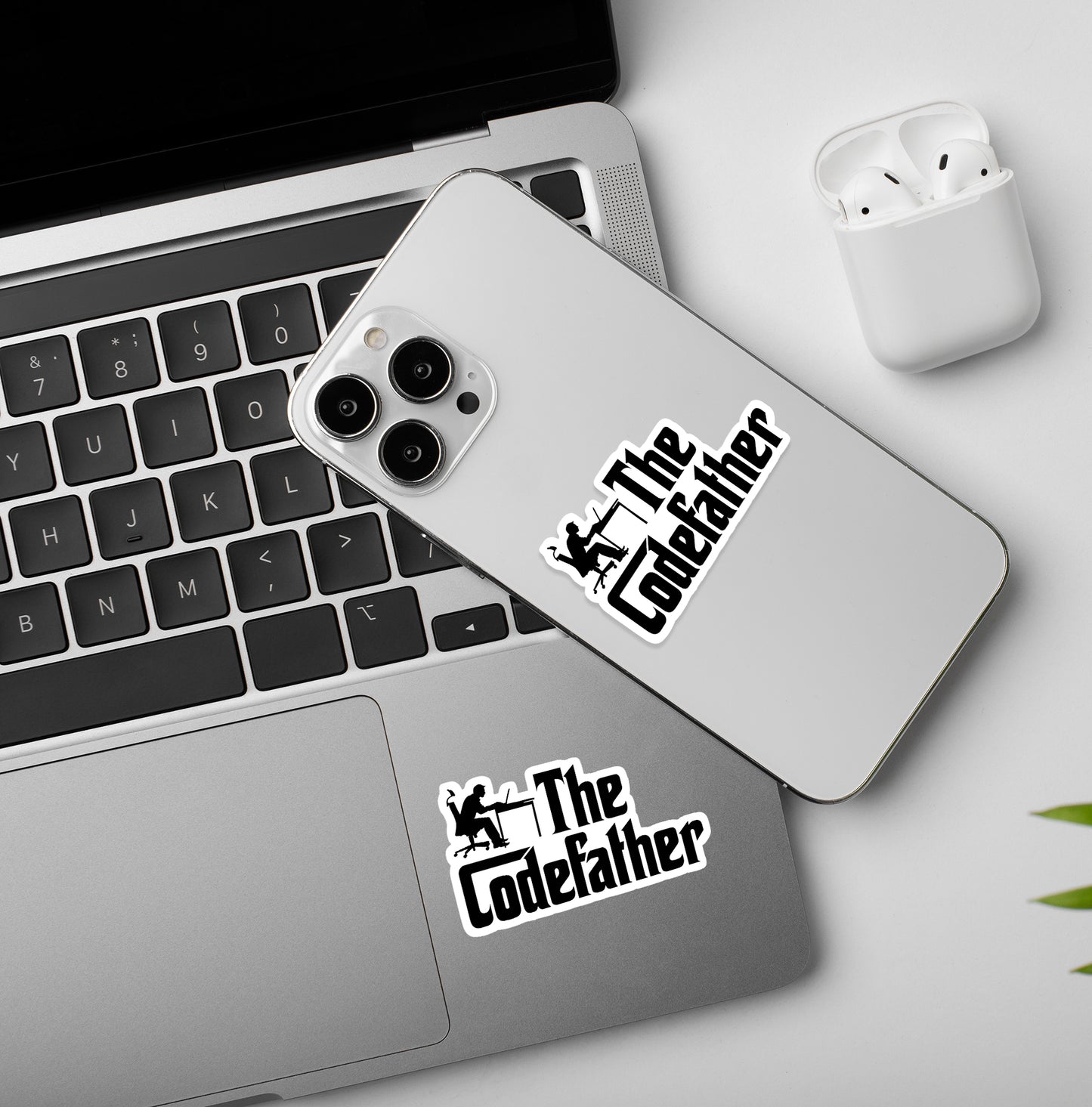 The Codefather - Laptop / Mobile Stickers
