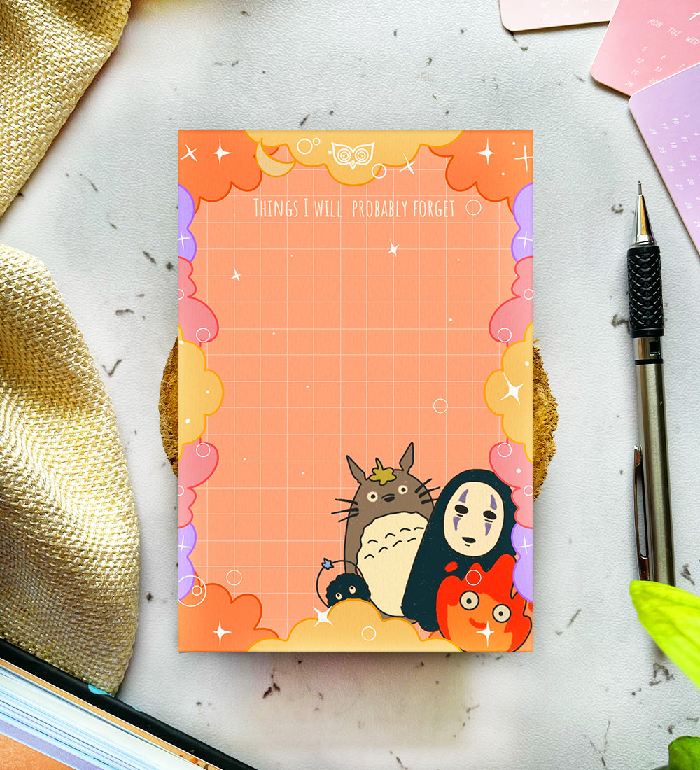 Things I Will Probably Forget | Studio Ghibli - Notepad