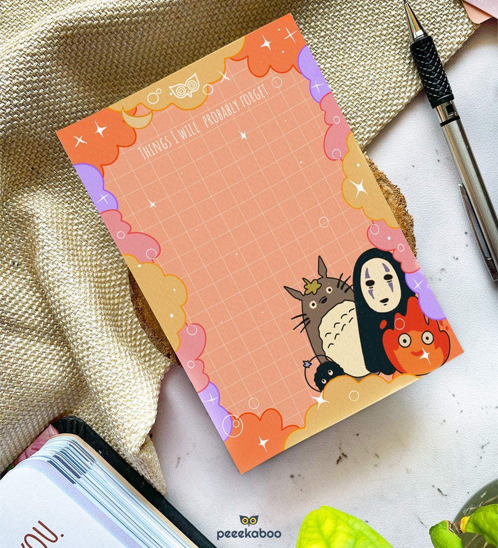 Things I Will Probably Forget | Studio Ghibli - Notepad
