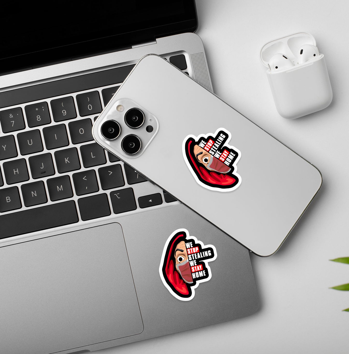 We Stop Stealing - Money Heist - Laptop / Mobile Sticker