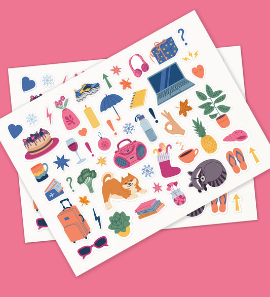 Weekly Planner Journal Sticker Sheet