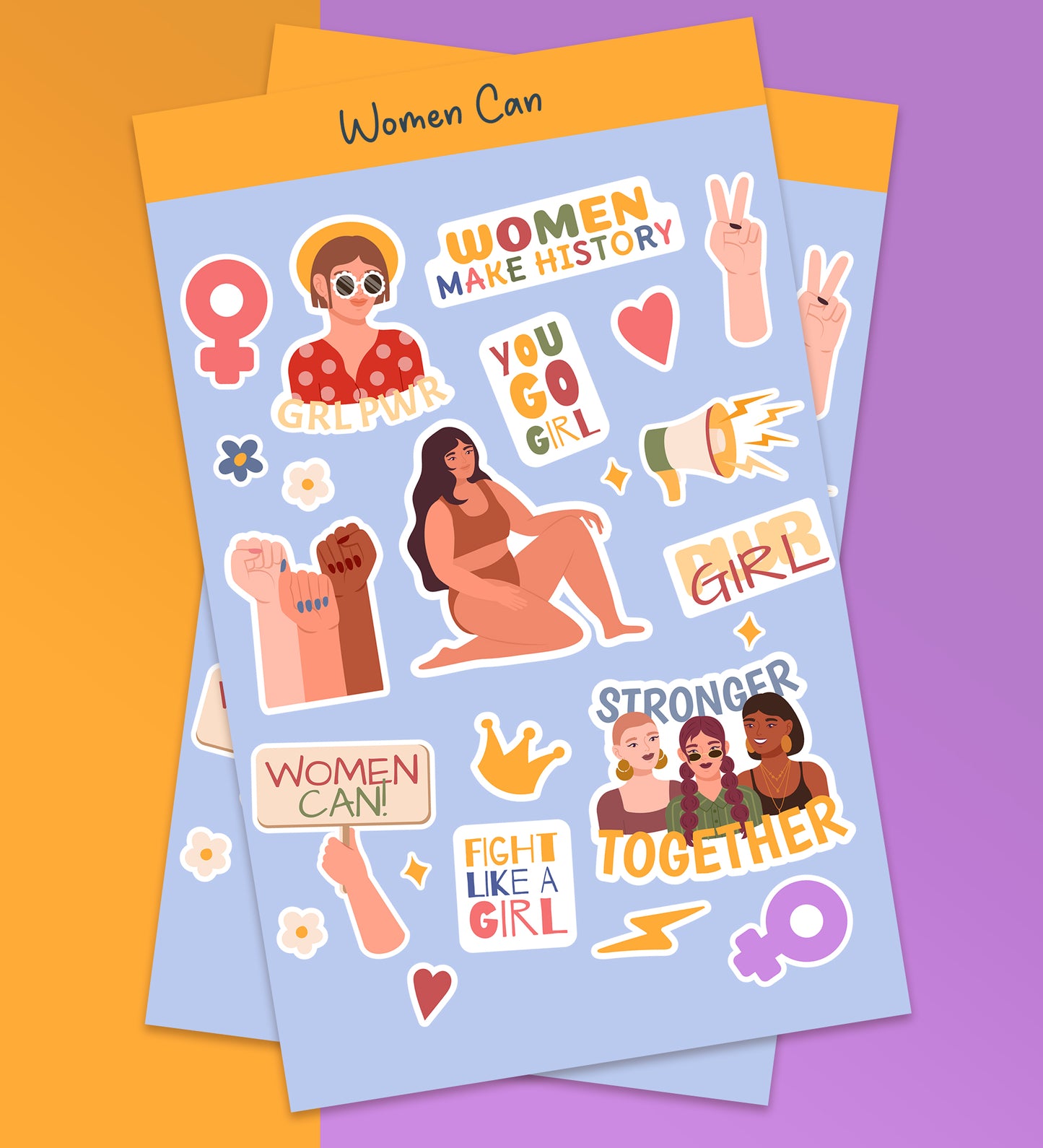 Women Can - Women's Day Sticker Sheets
