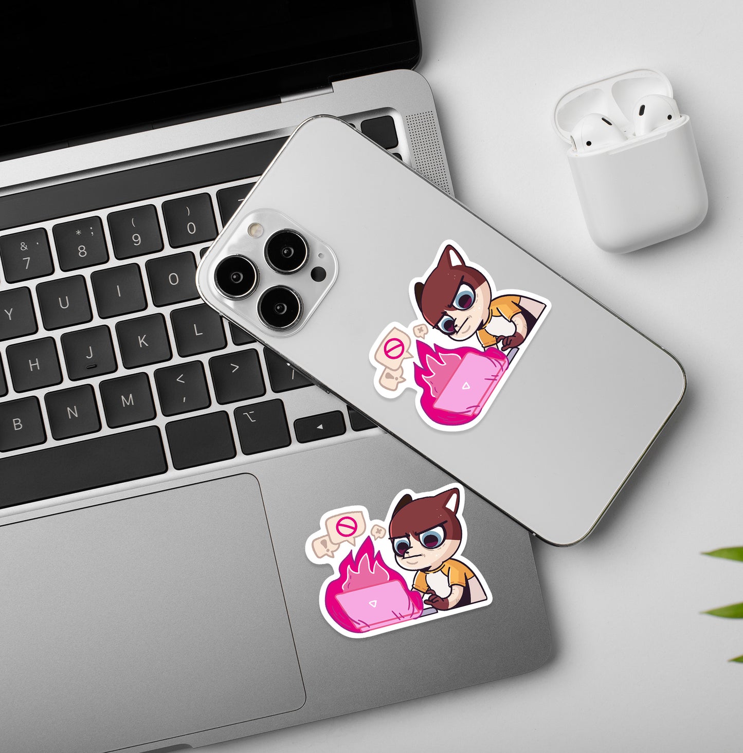 Work On Fire! | Mobile & Laptop Sticker