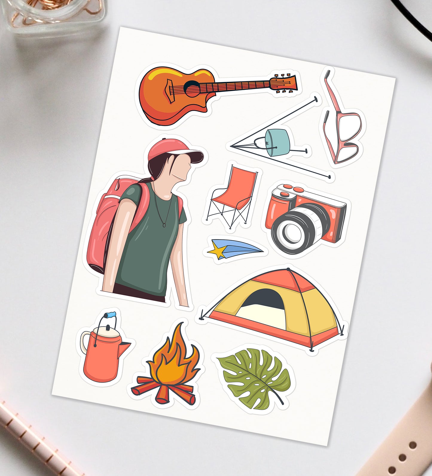 Camping Adventure Sticker Sheet