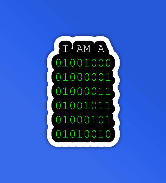 01001001 Programmer - Coding Sticker