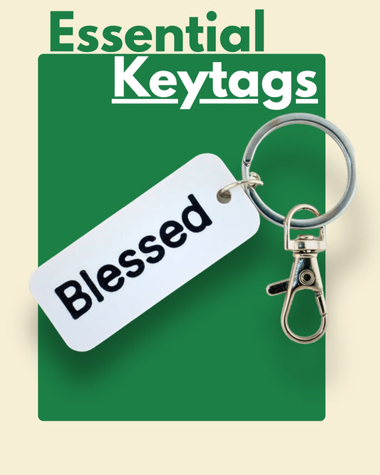 Blessed – Minimal Keychain & Bag Charm