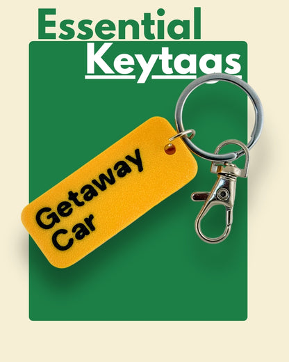Getaway Car - Minimal Keychain & Bag Charm
