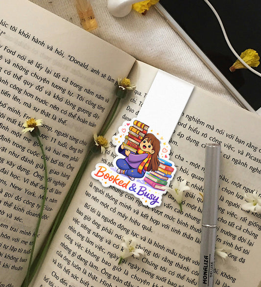 Magnetic Bookmark - Booked And Busy