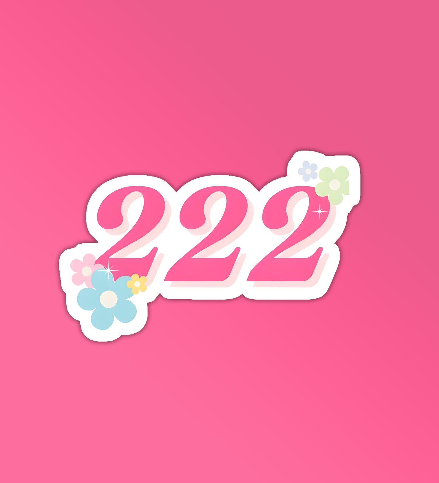 222 Angel Number Sticker