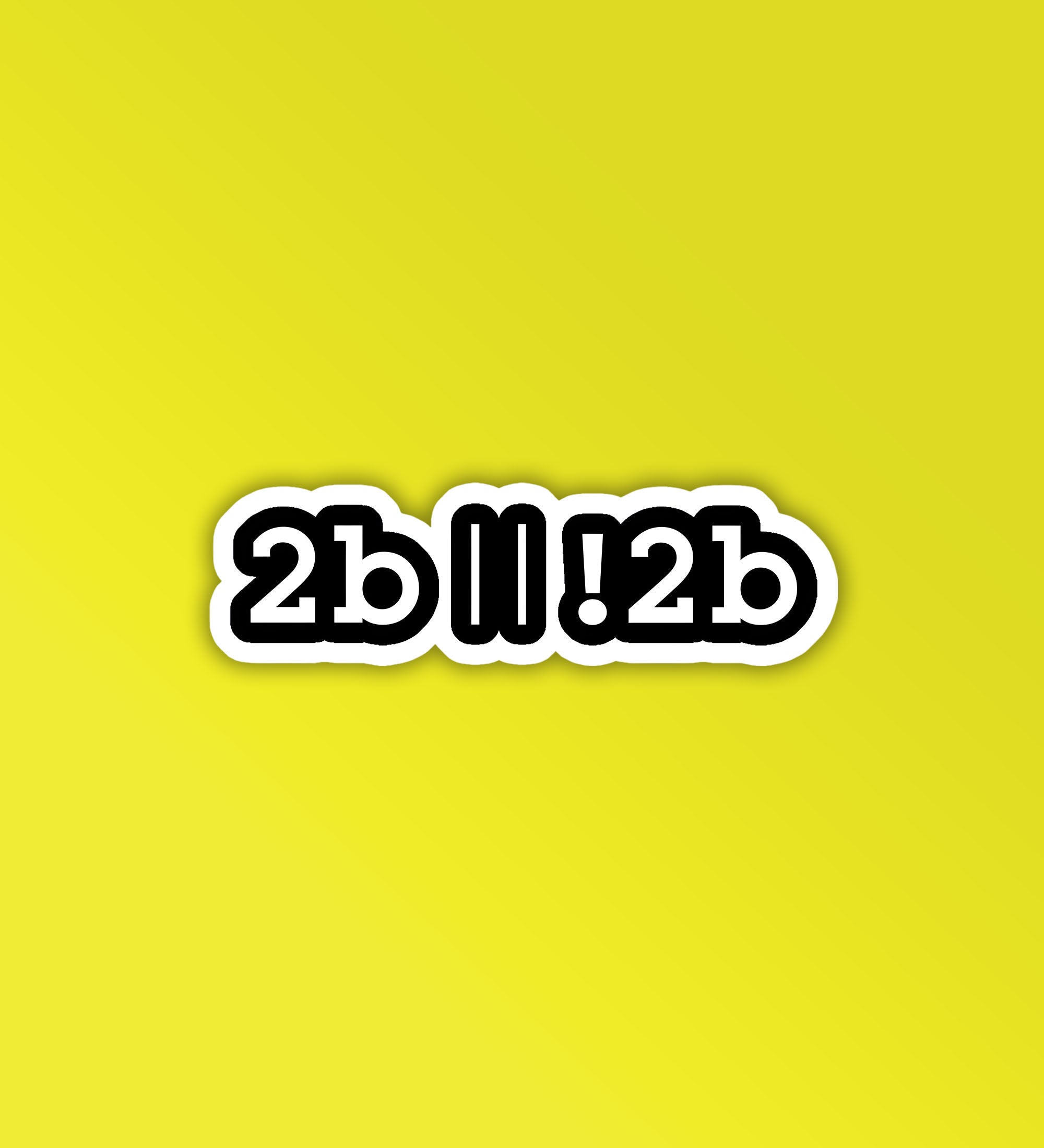 2B || !2B Programmer - Coding Sticker – Peeekaboo