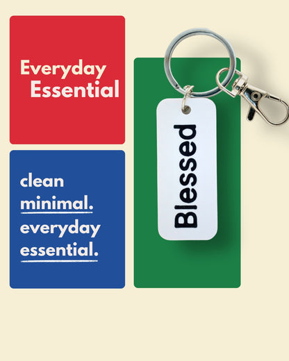 Blessed – Minimal Keychain & Bag Charm
