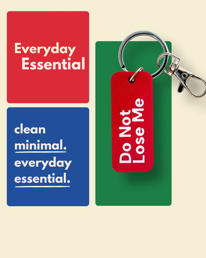 Do Not Lose Me - Minimal Keychain & Bag Charm