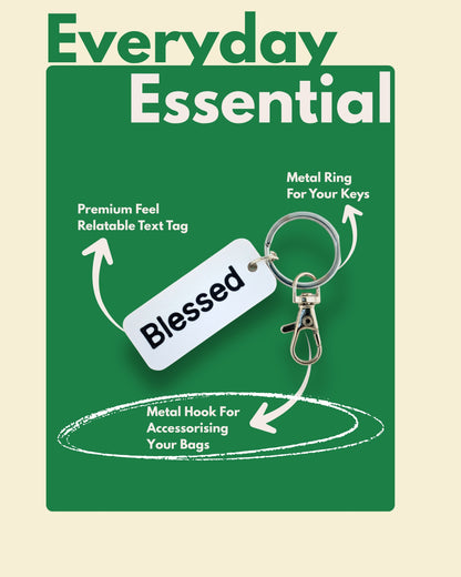 Blessed – Minimal Keychain & Bag Charm
