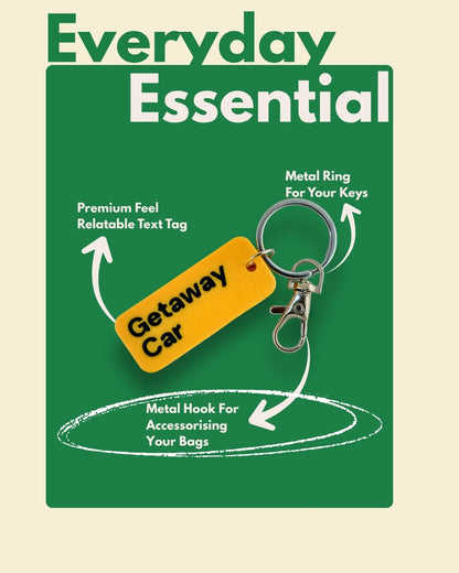 Getaway Car - Minimal Keychain & Bag Charm