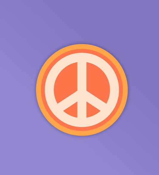 Aesthetic Peace Sign | Mobile & Laptop Sticker