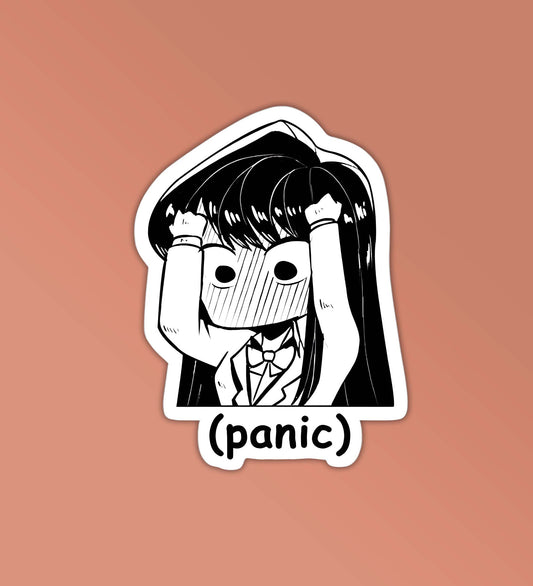 Anime Girl Panic Sticker