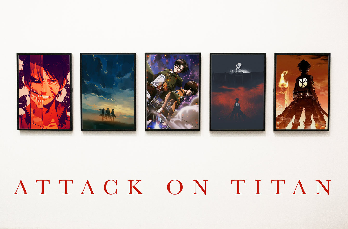 Attack On Titan Posters - Set Of 5