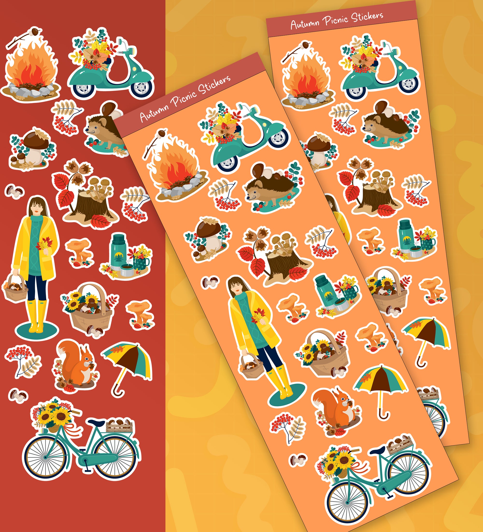 Daco Stickers Autumn Picnic | Deco Stickers – Peeekaboo