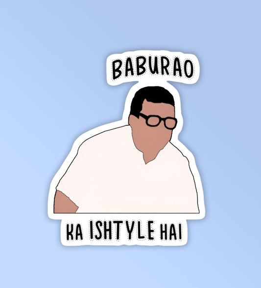 Baburao Ka Ishtyle | Laptop & Phone Sticker