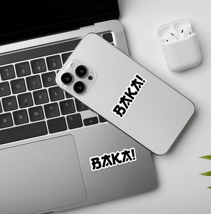 Baka Text - Laptop & Mobile Stickers