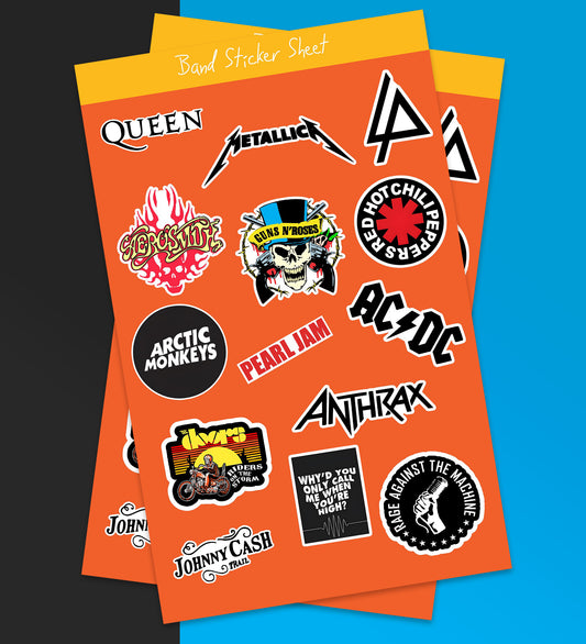 Metal Bands #2 Sticker Sheet