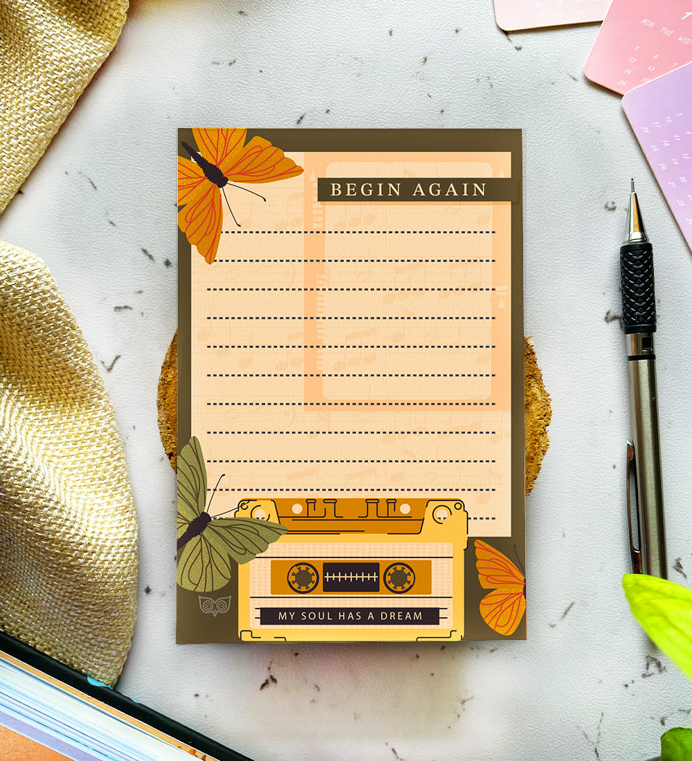 Begin Again Notepad