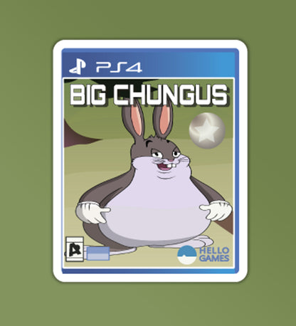 Big Chungus - Vinyl Laptop / Mobile Stickers