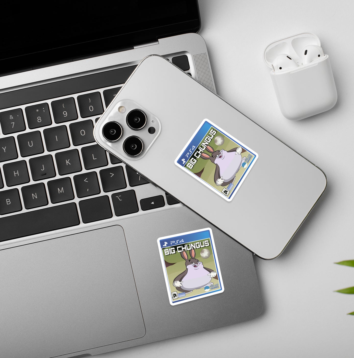 Big Chungus - Vinyl Laptop / Mobile Stickers