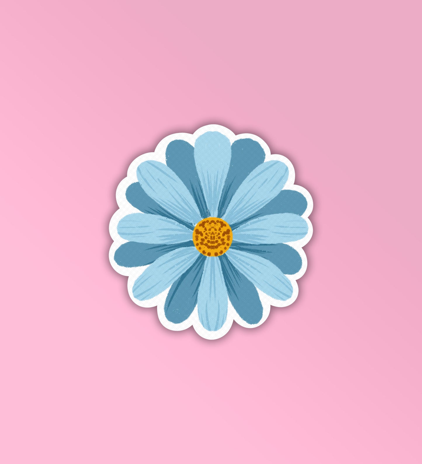 Blue Flower - Laptop & Mobile Stickers