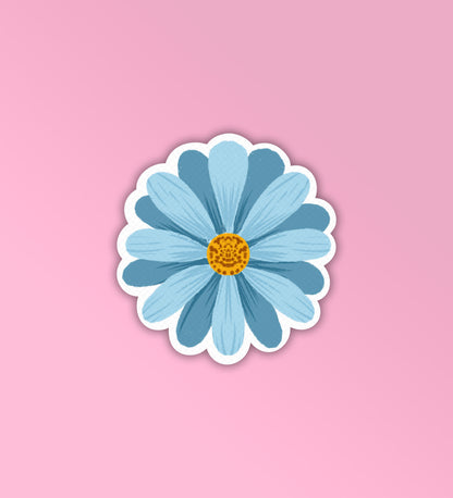 Blue Flower - Laptop & Mobile Stickers