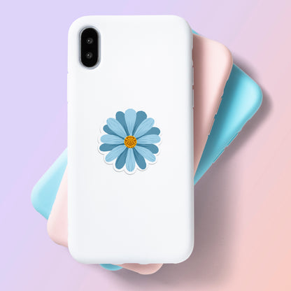 Blue Flower - Laptop & Mobile Stickers