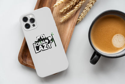 Born Lazy - Laptop & Mobile Stickers