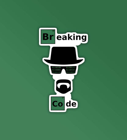 Breaking Code Programmer - Coding Sticker