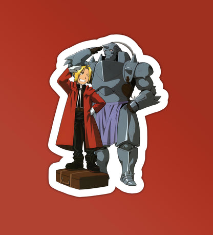 Brothers Of Steel - Fullmetal Alchemist - Laptop & Mobile Stickers