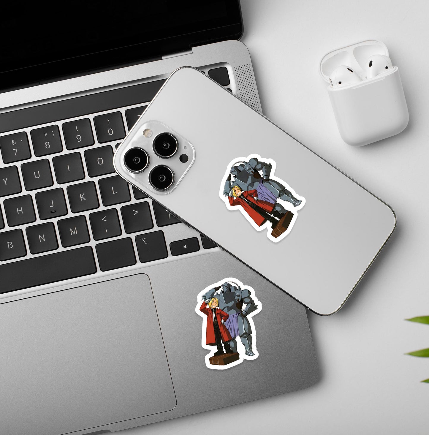 Brothers Of Steel - Fullmetal Alchemist - Laptop & Mobile Stickers