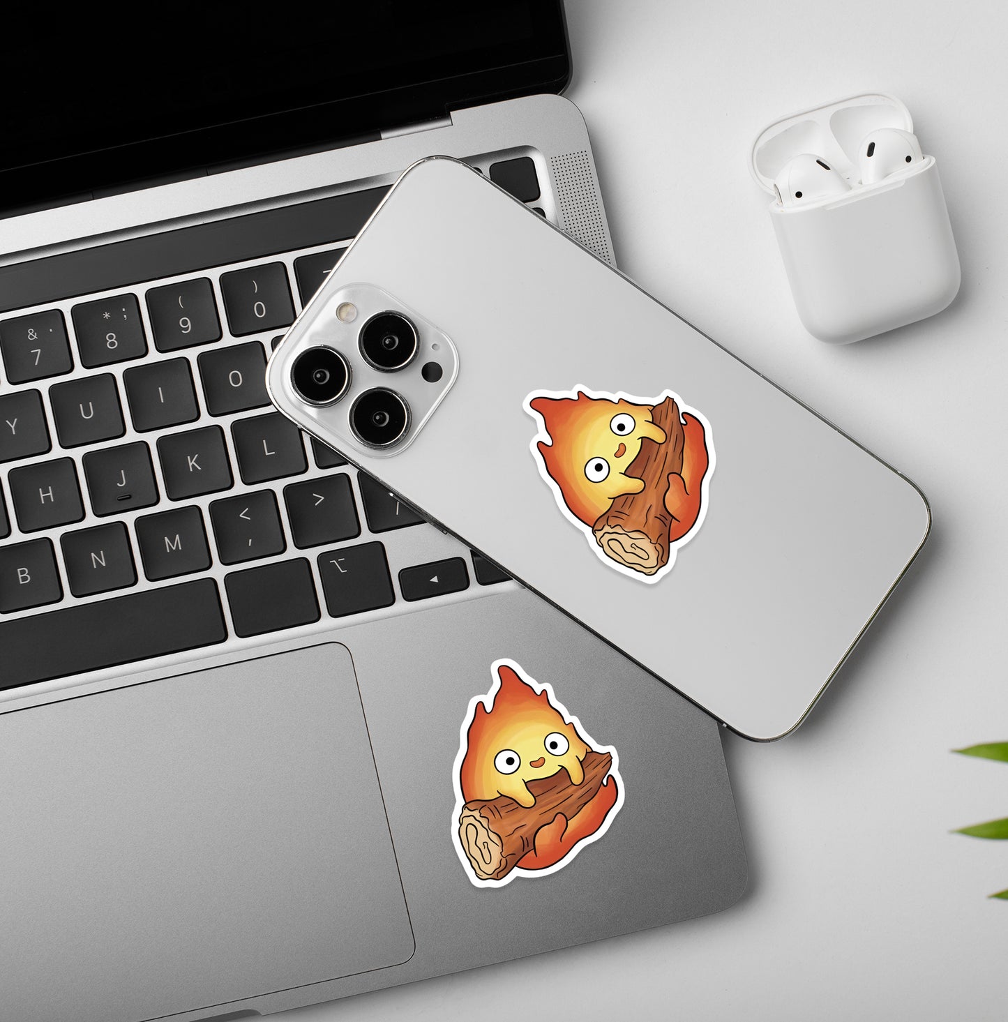 Calcifer ( Howl's Moving Castle ) - Laptop / Mobile Stickers