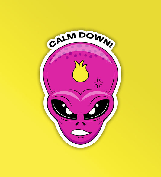 Calm Down! Sticker