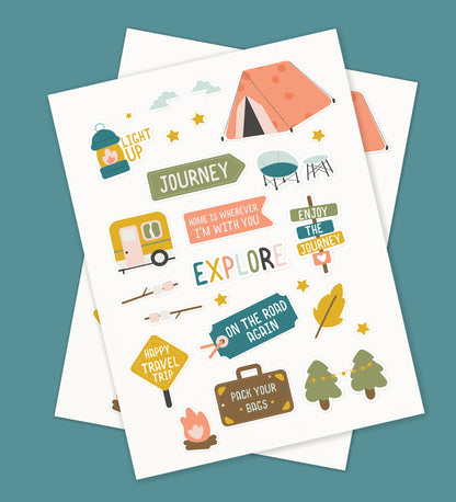 Explore Journey Sticker Sheet