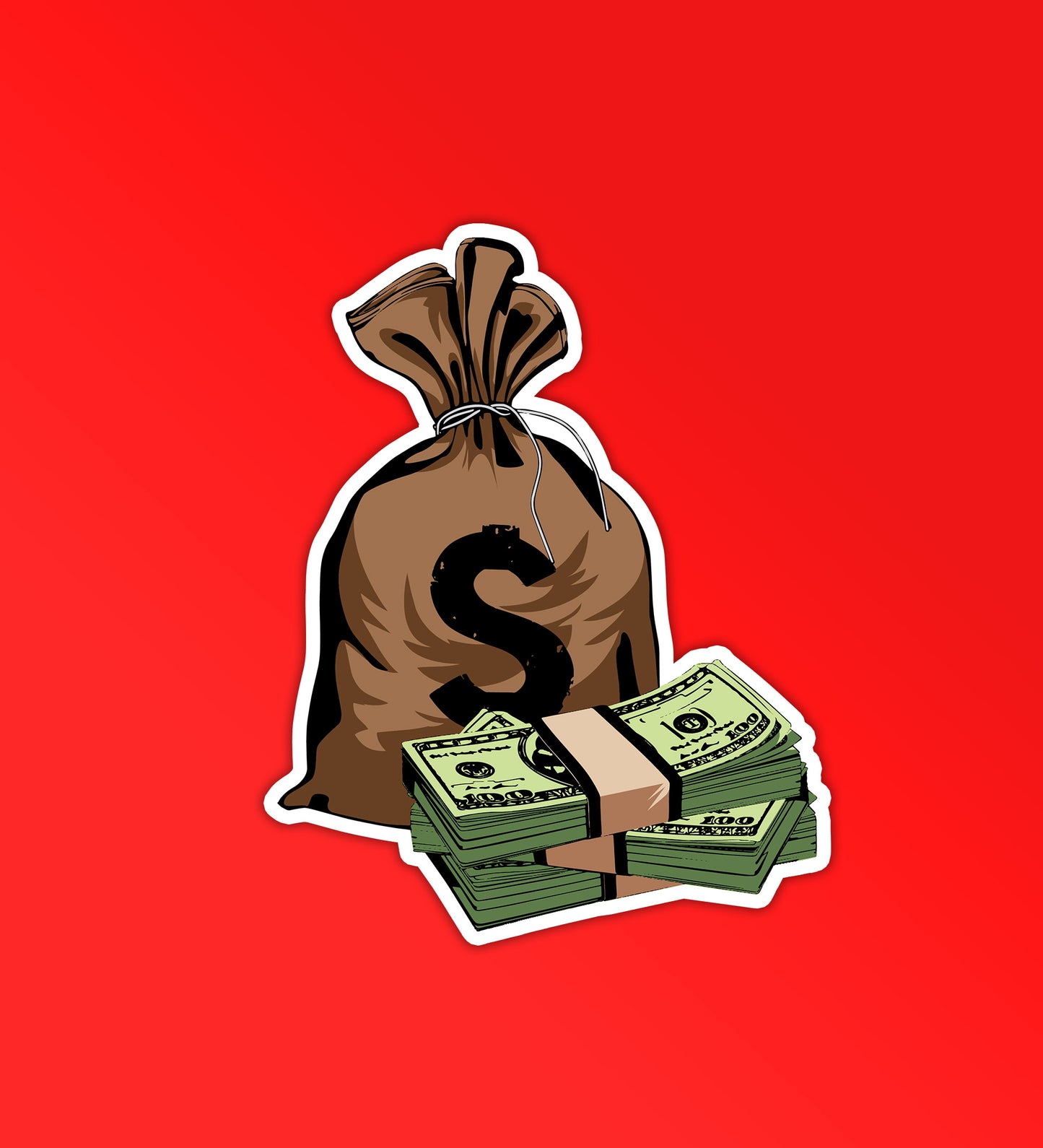 Money Bag Sticker โ Peeekaboo