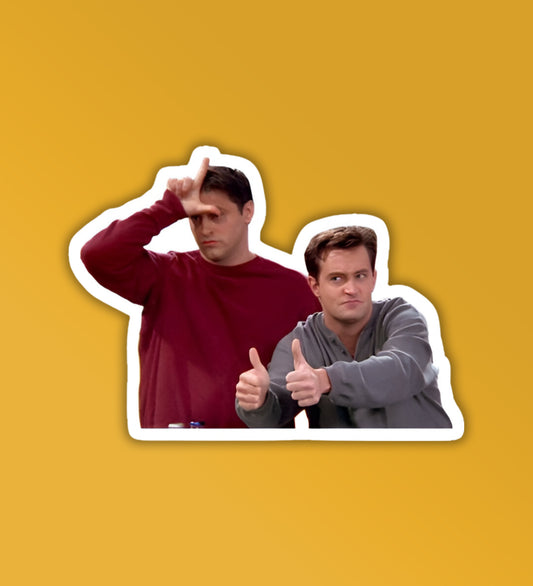 Joey And Chandler - Friends Laptop & Mobile Sticker