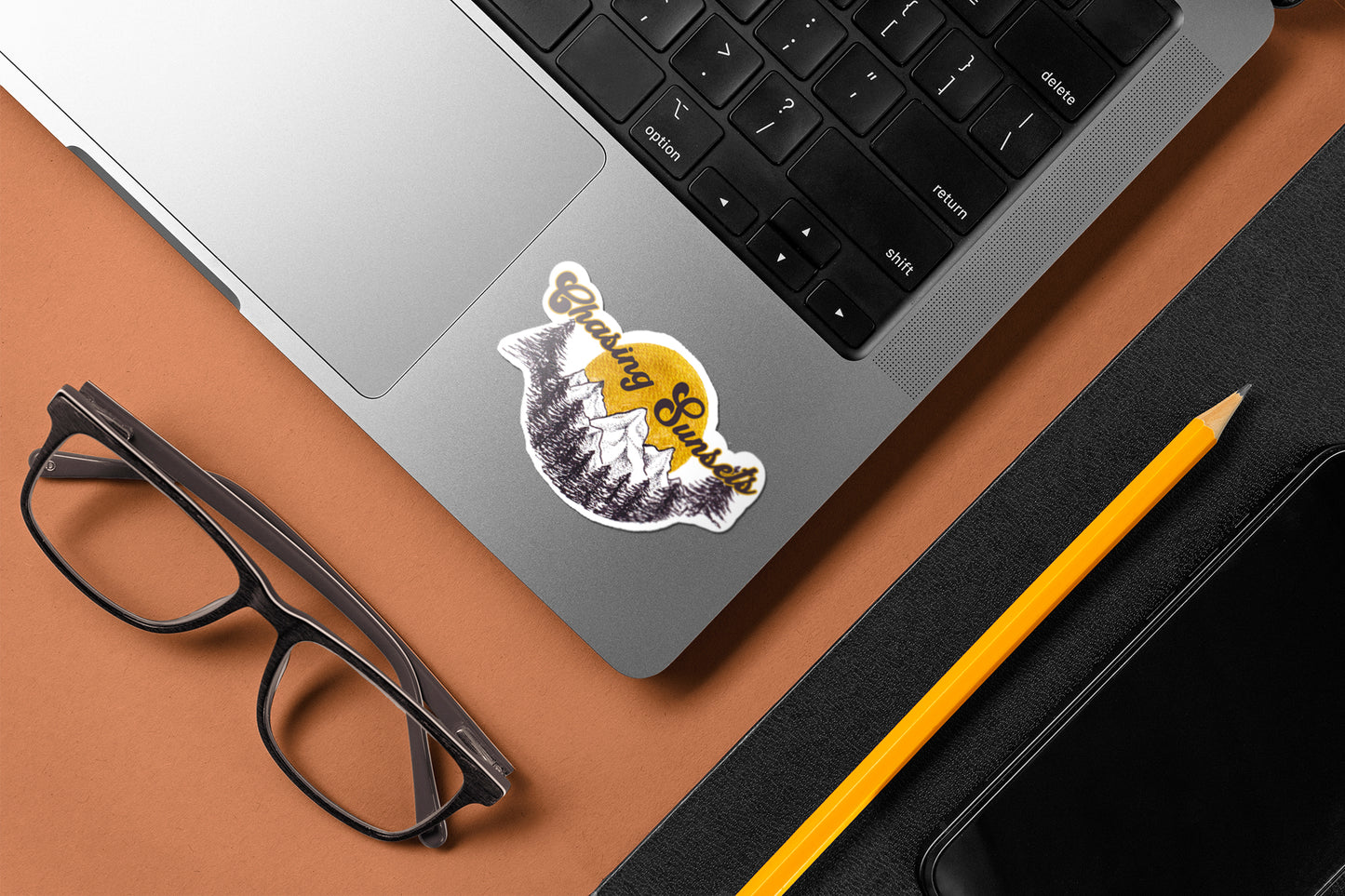 Chasing Sunsets - Laptop & Mobile Stickers