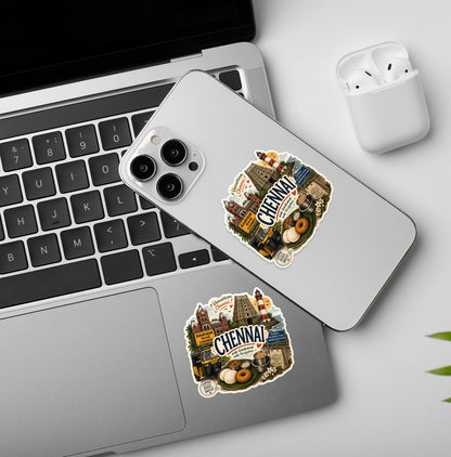 Chennai - Indian City Laptop / Phone Stickers