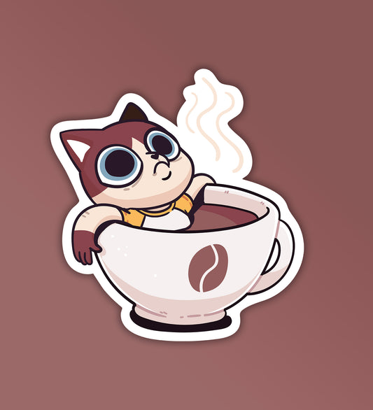 Coffee Tub | Mobile & Laptop Sticker