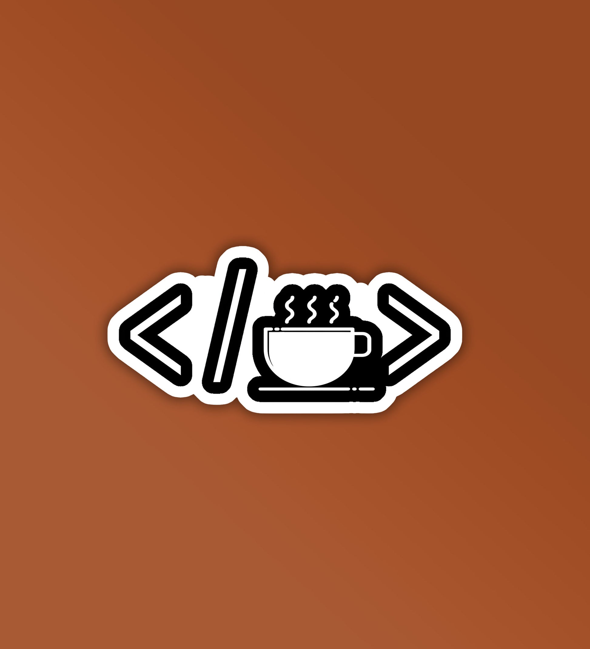 Code Coffee Programmer - Coding Sticker – Peeekaboo